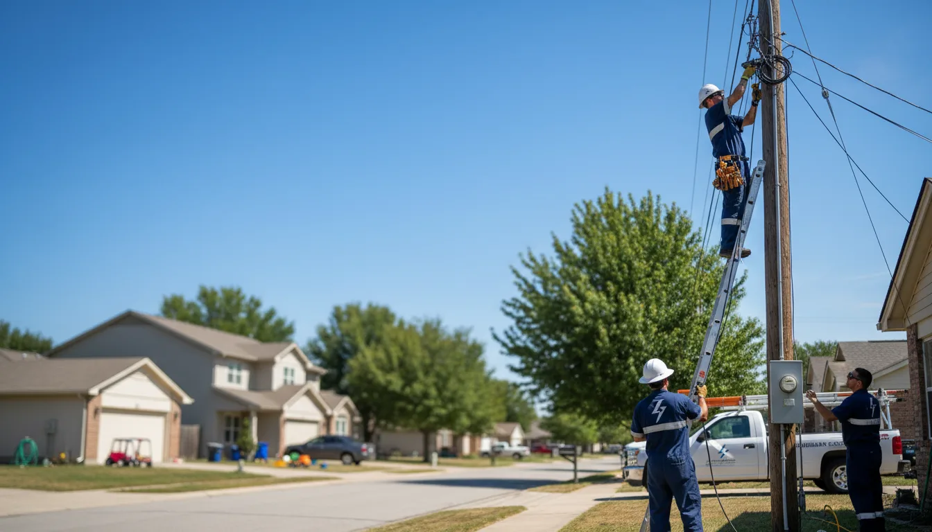 Residential electrician providing installation services in Leeds, UT